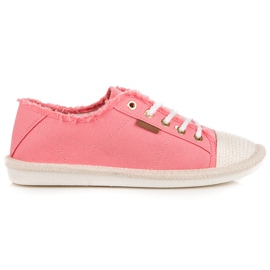 Seastar Sneakers med snøre, espadriller lyserød