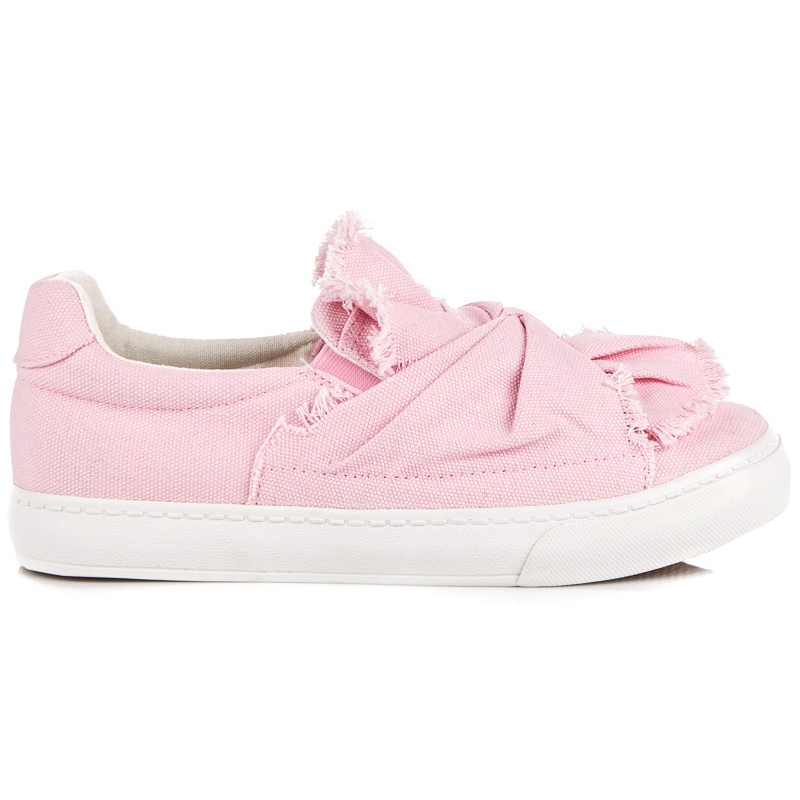 Slip-on sneakers med lyserød KeeShoes