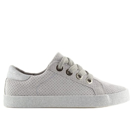 Grå Kvinders grå sneakers AK03P Grå