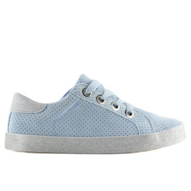 Blå kvinders sneakers AK03P Blå grå