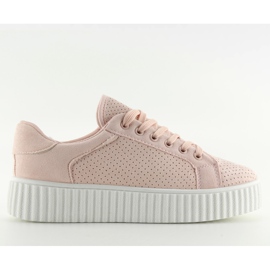 AX02 Pink creepersy pink sneakers lyserød