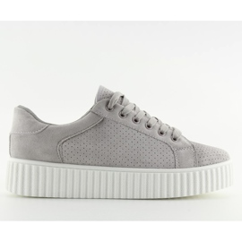 Grå AX02 grå creepersy sneakers