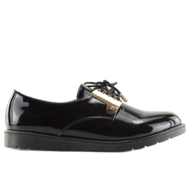 Sorte Loafers med snøre Wh-1H184 Sort