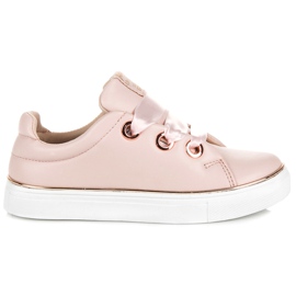American Club Sneakers bundet med et bånd lyserød