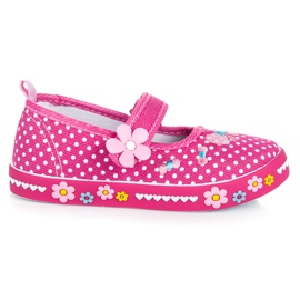 American Club Pink velcro støvletter lyserød