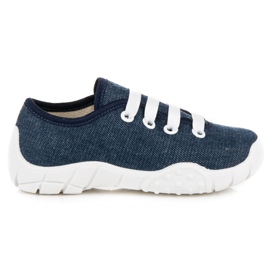 Raweks Rawex denim sneakers marine blå