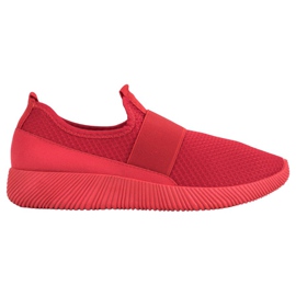 Slip-on sportssko rød