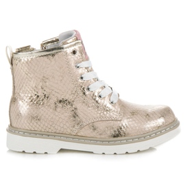 Snake Print American Club sko gul