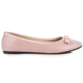 Pink Ballerina med et mønster lyserød