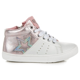 American Club Amerikanske club zip-sneakers hvid