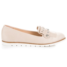 Seastar Ruskindsloafers med frynser brun