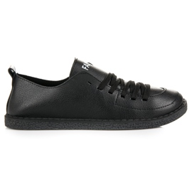 Seastar Sorte sneakers med snøre