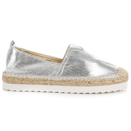 Sølv Slip-On Espadriller grå