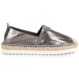 Grafit slip-on espadriller grå