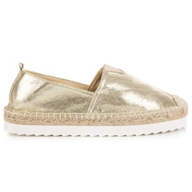Gyldne slip-on espadriller gylden