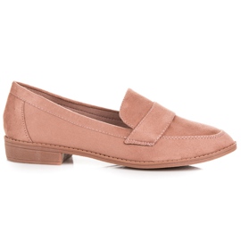 Comer Pink ruskind loafers lyserød