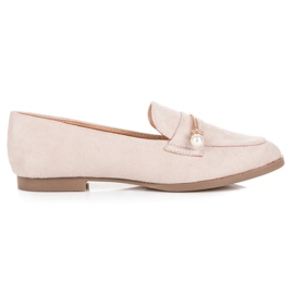 Seastar Loafers med perler beige