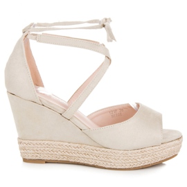 Seastar Bundne espadriller på kilen brun