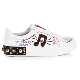 Hvide mode sneakers