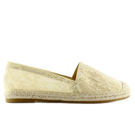 Beige blonde espadrilles BB15P Beige