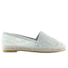 Grå blonder espadriller BB15P Grå