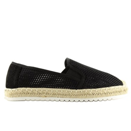 Slip-on espadriller BB03P Sort