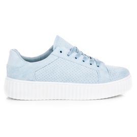 Seastar Suede sneakers på platformen blå