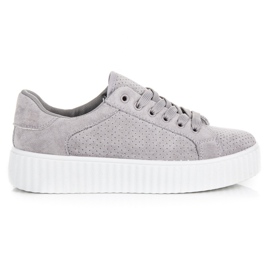 Seastar Suede sneakers på platformen grå