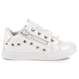 Hvide Sneakers Med Ribbon