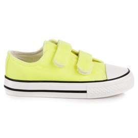 Børns velcro sneakers gul