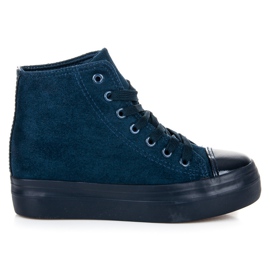 L&H Wedge og platform sneakers blå