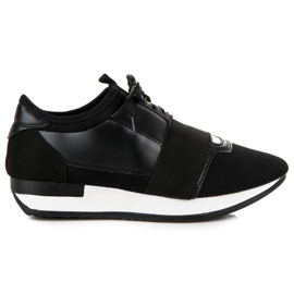 Slip-on sportssko sort