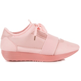 Lyserøde slip-on sneakers