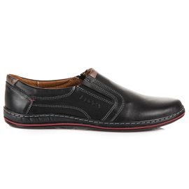 Slip-on sko af lucca læder sort