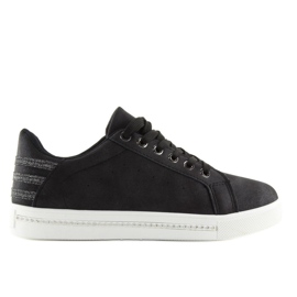 Sorte kvinders sneakers SU09p Sort