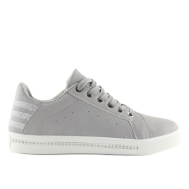 Grå Dame grå sneakers SU09p Grå