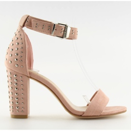 Sandaler på høje hæle pink pink lyserød