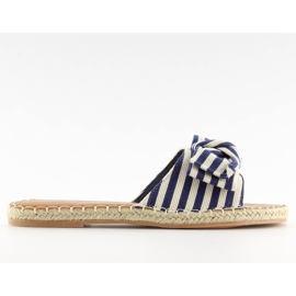 LL-133P D.BLUE marineblå espadrilles hjemmesko marine blå