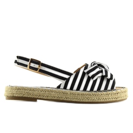 Sorte sorte espadrillesandaler