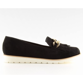 Sorte sorte loafers til kvinder G237 sorte