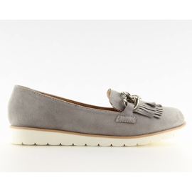Grå Dame grå loafers G237 grå