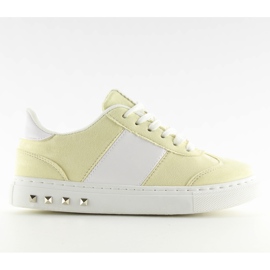 Pastelgule damesneakers C928-36 Gule
