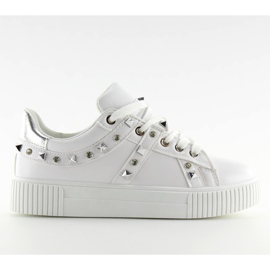 Sneakers med hvide nitter BM1955 Hvid
