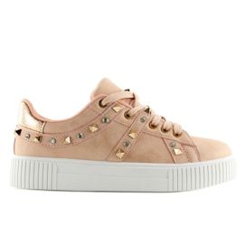 Sneakers med lyserøde nitter BM1955 Pink