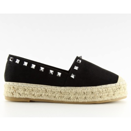 Sorte espadriller til kvinder 8333 sort