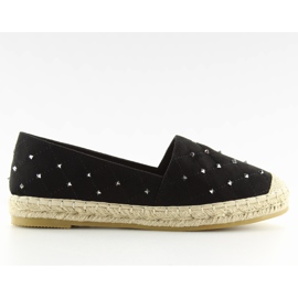 Sorte Espadriller med nitter 5481 sort