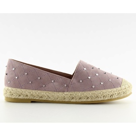 Espadriller med lilla 5481 Lilla nitter violet