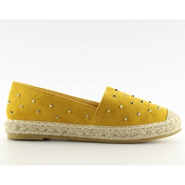 Gule Espadriller med nitter gul 5481 Gul