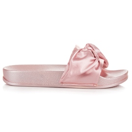 Via Giulia  Pink tøfler med sløjfe lyserød