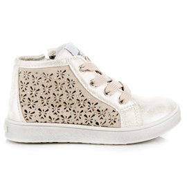 American Club Openwork sneakers med amerikansk glider gul